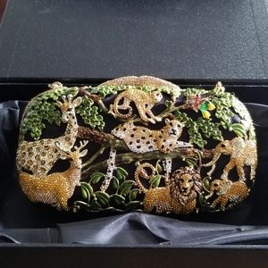 🎁 Park Collection, Multicolors Crystal Clutch